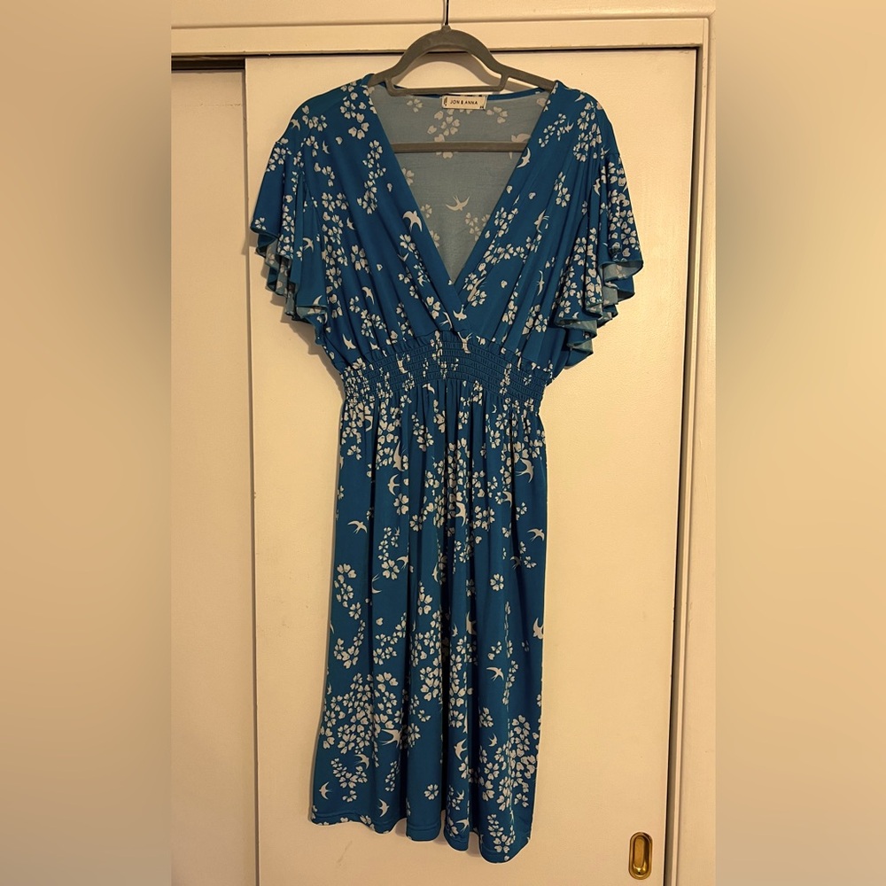 Teal blue dress